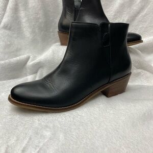 Cole Haan Black Leather Ankle Booties